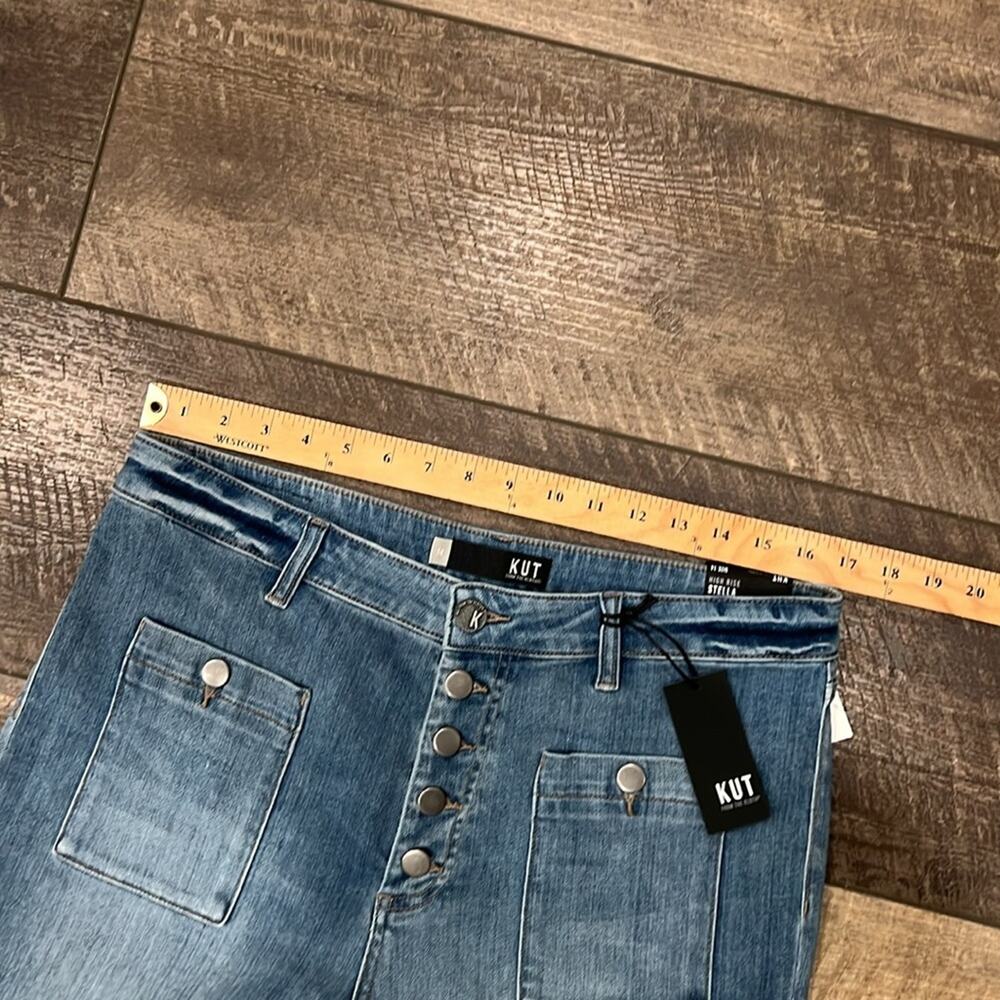 NWT Kut from the Kloth Stella High Rise Flare Jeans Size 14 - Picture 2 of 9
